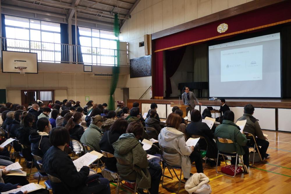 草加市立青柳中学校 入学説明会に参加させていただきました